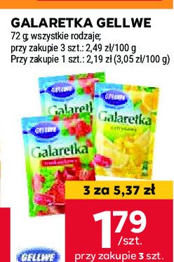 Galaretka malinowa Gellwe promocja