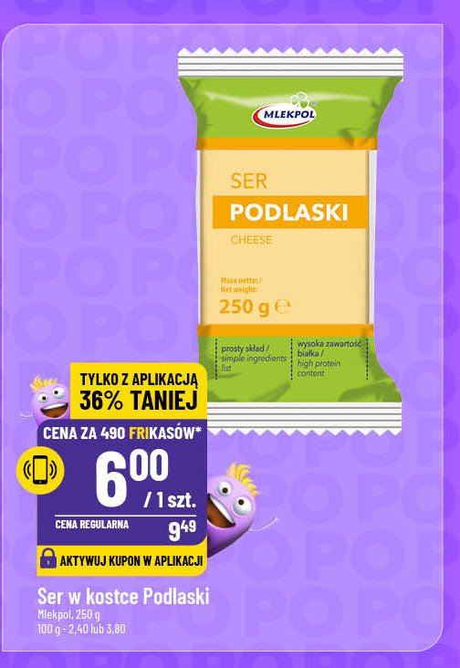 Ser podlaski Mlekpol promocja w POLOmarket