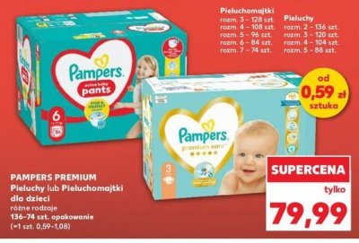 Pieluszki dla dzieci 2 mini Pampers premium care promocja