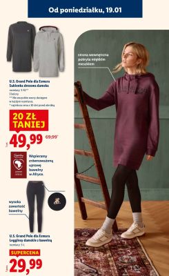 Legginsy U.S. Grand Polo dla Esmara damskie z bawełną promocja w Lidl