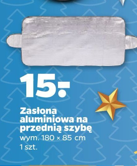 Zasłona aluminiowa na przednią szybę promocja w Netto