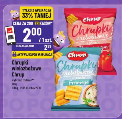 Chrupki wielozbożowe Chrup promocja w POLOmarket