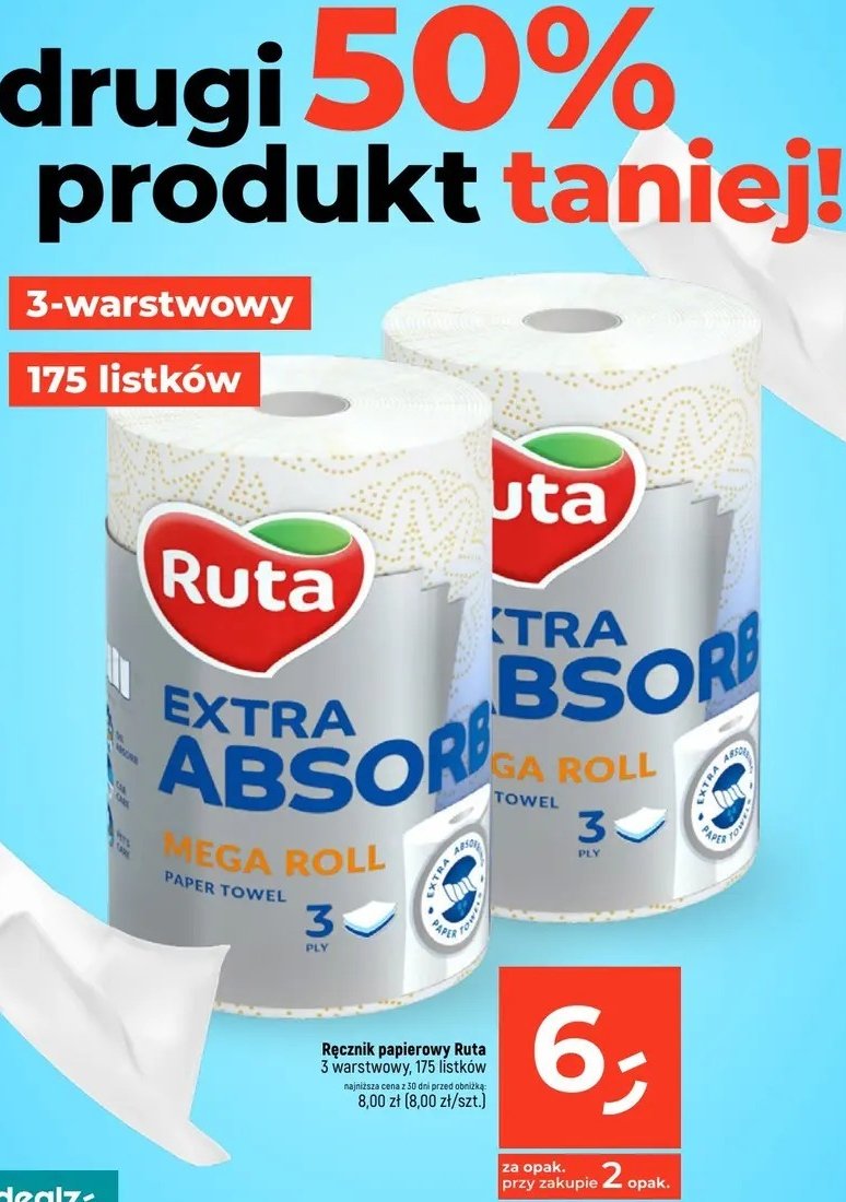 Ręcznik papierowy extra absorb Ruta promocja