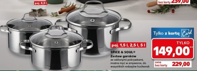 Zestaw garnków SPICE & SOUL poj. 1,5 l, 2,5 l, 5 l promocja w Kaufland