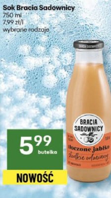 Sok Bracia Sadownicy różne smaki promocja w Delikatesy Centrum