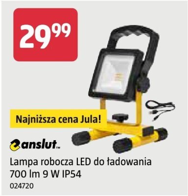 Lampa robocza LED do ładowania Anslut 700 lm 9 W IP54 promocja w Jula