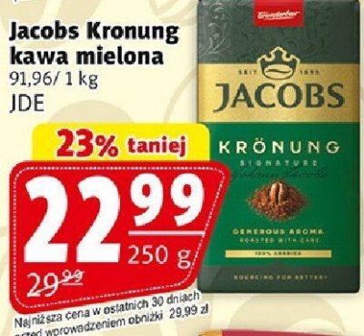 Kawa mielona Jacobs Kronung JDE promocja w Prim Market