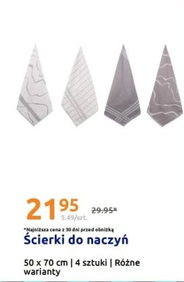 Ścierki do naczyń promocja w Action