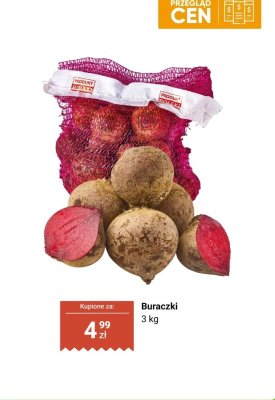 Buraczki 3 kg promocja w Dino