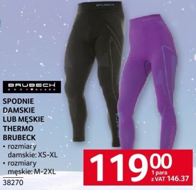 Spodnie damskie lub męskie thermo BRUBECK promocja w Selgros