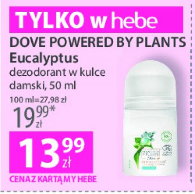 Dezodorant eukaliptusowy Dove powered by plants promocja