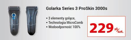 Golarka series 3 proskin 3000 Braun promocja