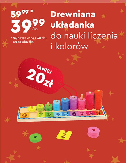 Drewniana układanka promocja w Aldi