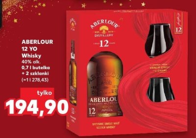 Whisky 12 YO + 2 szklanki promocja w Kaufland
