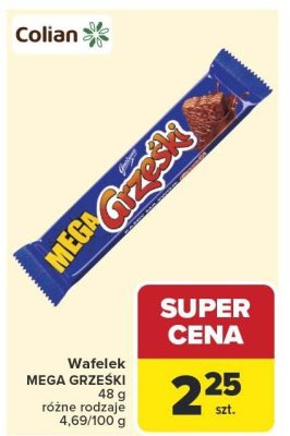 Wafelek MEGA GRZESKI 48 g różne rodzaje promocja w Carrefour