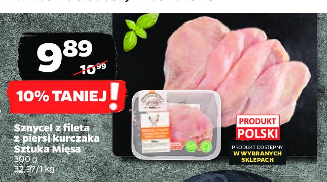 Sznycel z piersi kurczaka SZTUKA MIĘSA promocja