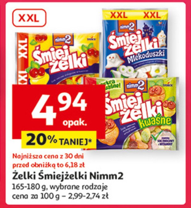 Żelki Nimm2 śmiejżelki promocja w Auchan