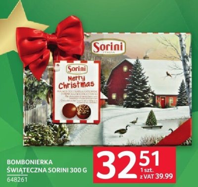 Bombonierka świąteczna Sorini 300 g promocja w Selgros