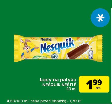 Lód kakaowo-waniliowy Nesquik promocja