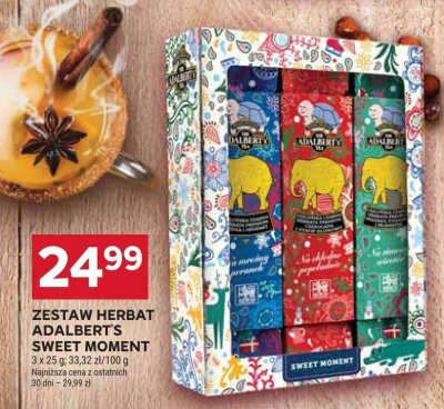 Herbata Adalbert's Sweet Moment zestaw promocja w Stokrotka