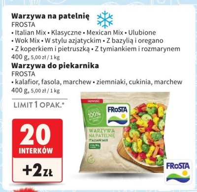 Warzywa na patelnię Italian Mix Frosta promocja w Intermarche