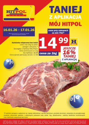 Karkówka wieprzowa bez kości promocja w Hitpol
