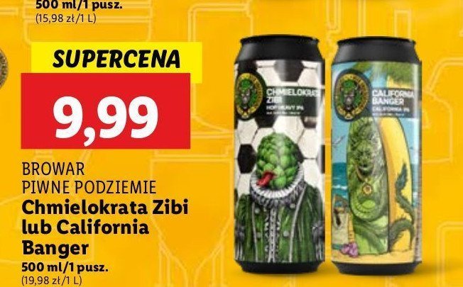 Piwo Piwne podziemie chmielokrata zibi promocja w Lidl