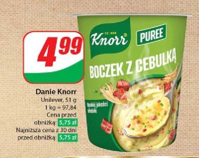 Puree boczek z cebulk膮 Knorr danie promocja