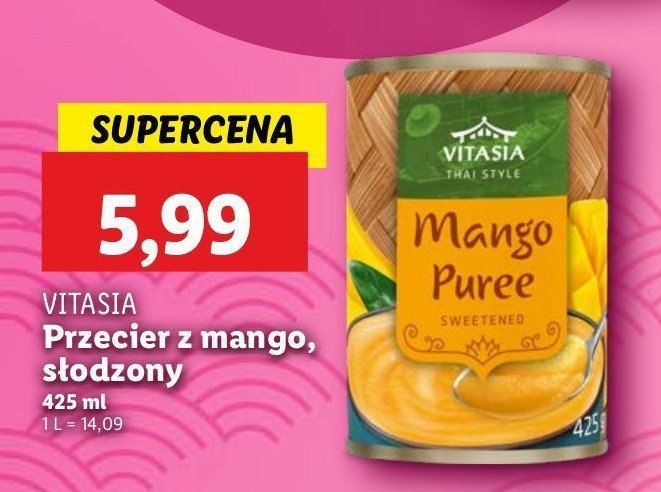 Mango puree Vitasia promocja