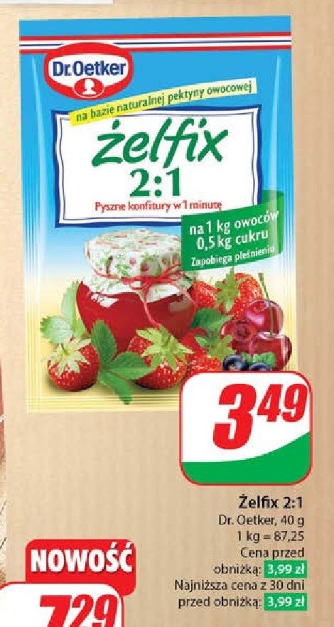 Żelfix 2:1 Dr. oetker promocja