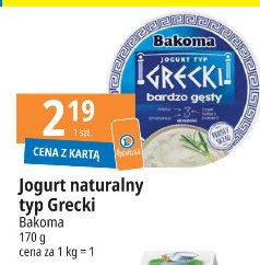 Jogurt Bakoma grecki promocja