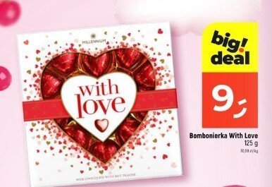 Bombonierka With Love czekoladki promocja w Dealz