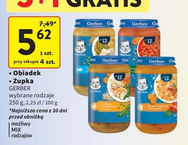 Zupka pomidorowa z ryżem Gerber junior promocja