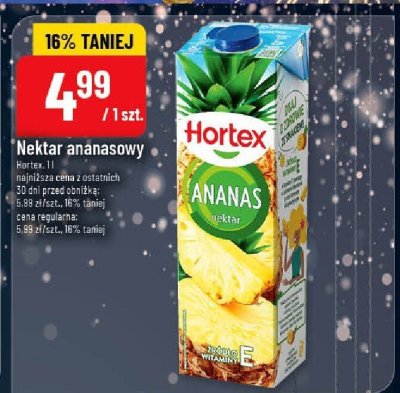 Nektar ananasowy Hortex 1l promocja w POLOmarket