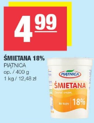 Śmietana 18% Piątnica promocja w SPAR