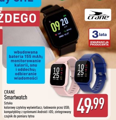 Smartwatch CRANE Smartwatch promocja w Aldi