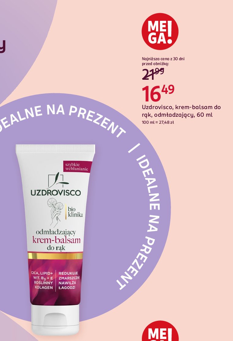 Krem-maska do rąk Uzdrovisco promocja w Rossmann