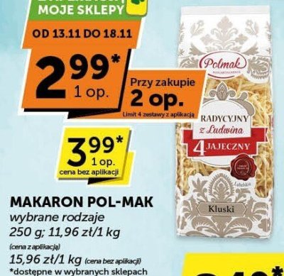 Makaron Pol-Mak promocja w Groszek