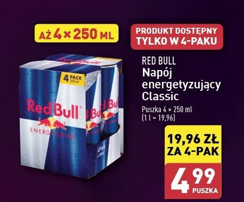 Napój energetyczny Red bull promocja