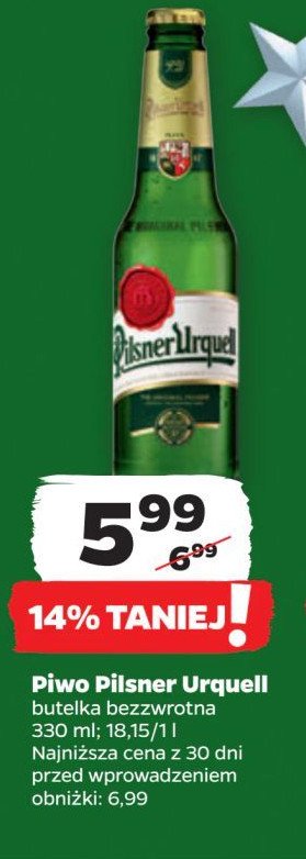 Piwo Pilsner urquell promocja w Netto