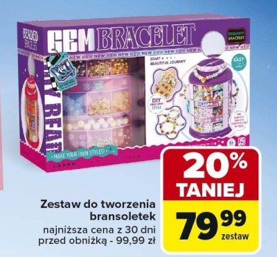 Zestaw do tworzenia bransoletek GEM BRACBLET promocja w Carrefour