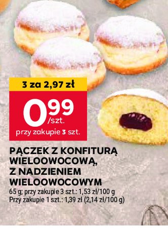 Pączek z konfiturą wieloowocową promocja