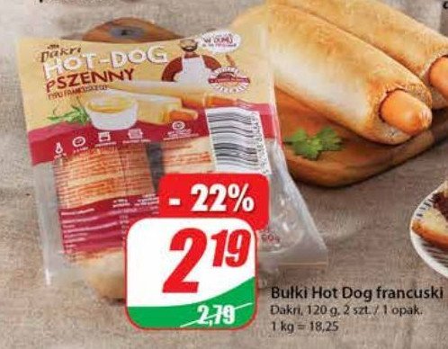 Bułka hot-dog amerykański Dakri promocja