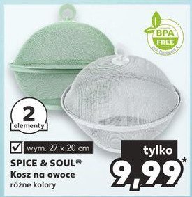 Kosz na owoce 27 x 20 cm Spice&soul promocja