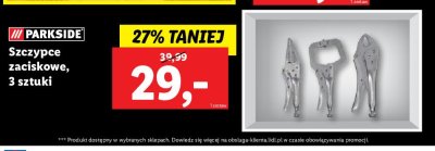 Szczypce zaciskowe Parkside promocja