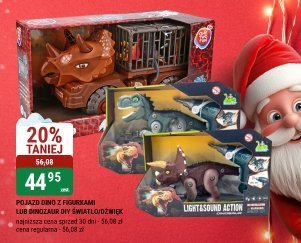 Pojazd Dinoz z garažem lub dinozaur zbr Smash lightning Autos promocja w bi1