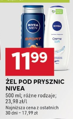 Żel pod prysznic Nivea promocja w Stokrotka