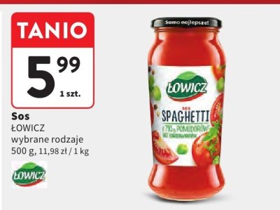 Sos ŁOWICZ wybrane rodzaje promocja w Intermarche