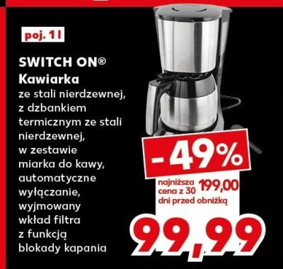 Kawiarka SWITCH ON promocja w Kaufland