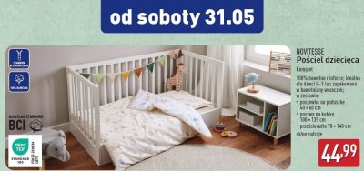 Pościel dziecięca 100 x 135 + 40 x 60 cm + prześcieradło 70 x 140 cm Novitesse promocja